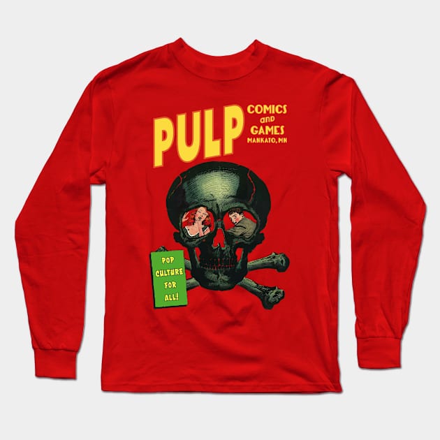 Pulp Skull Long Sleeve T-Shirt by PULP Comics and Games